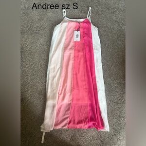 Multi-Panel Pink Ombre tank dress BNWT sz S could be a big kid or a small lady